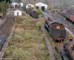 steam locomotives on scrap yard